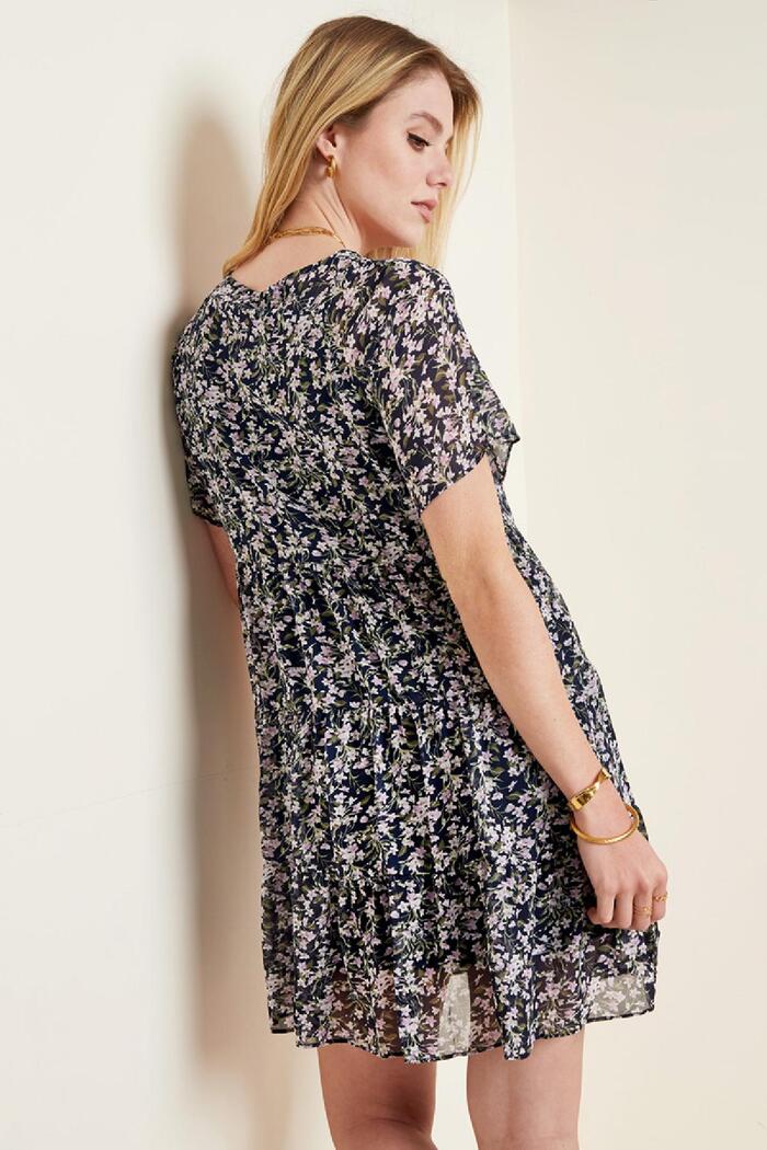 Summer dress with floral print Purple L Picture5