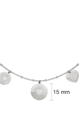Necklace Locked in Love Silver Stainless Steel h5 Picture4