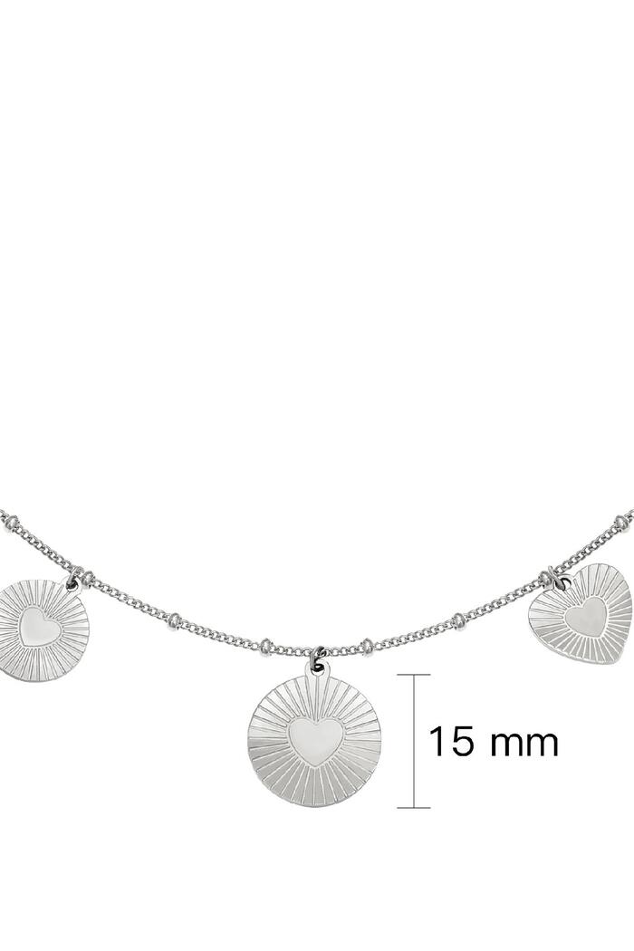 Necklace Locked in Love Silver Stainless Steel Picture4