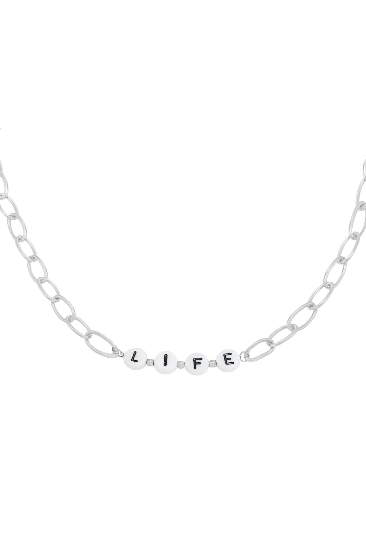 Collier Beads Life Argenté Acier inoxydable 2