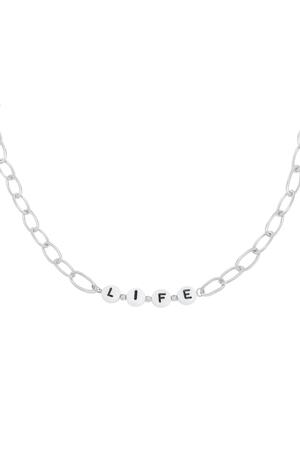 Necklace Beads Life Silver Stainless Steel h5 