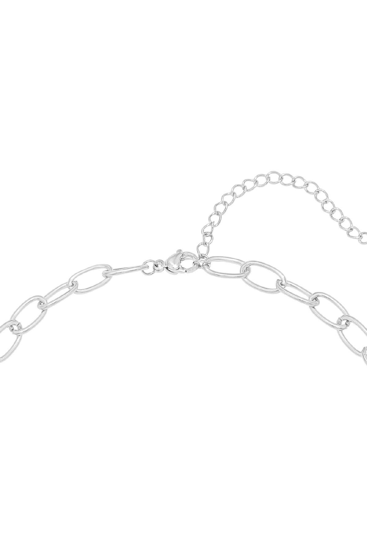 Collana Perline Wild Silver Color Stainless Steel 2