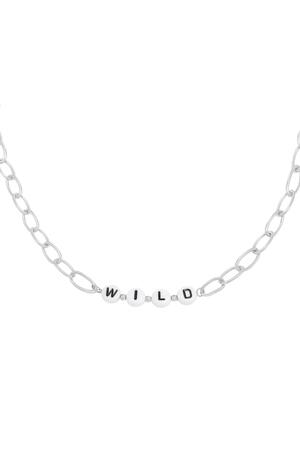 Halskette Beads Wild Silber Edelstahl h5 