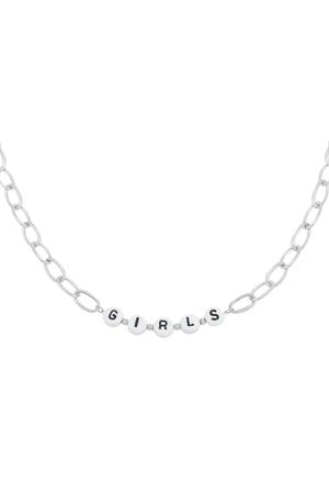 Halskette Beads Girls Silber Edelstahl h5 