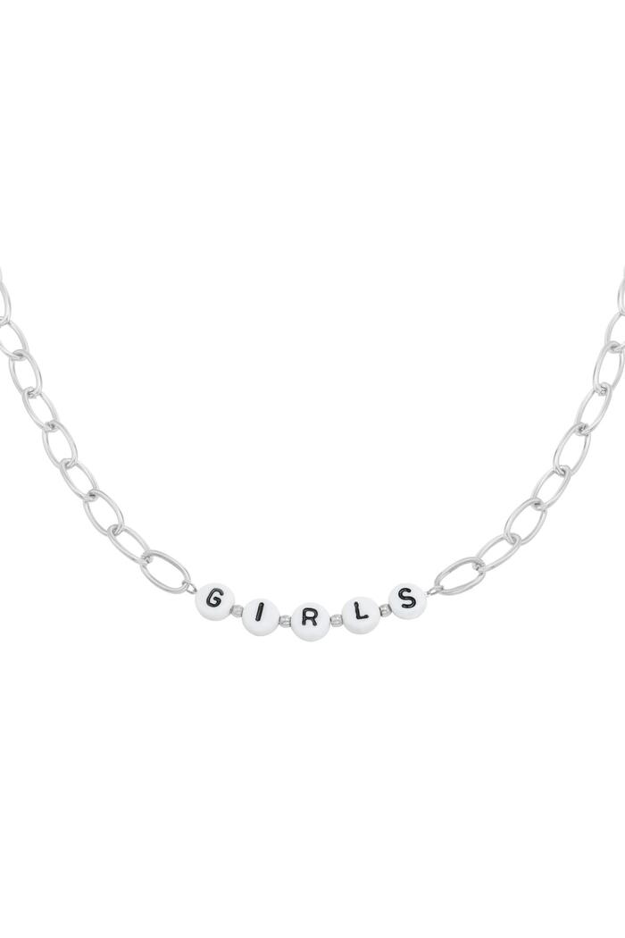 Collana Perline Ragazze Silver Stainless Steel 
