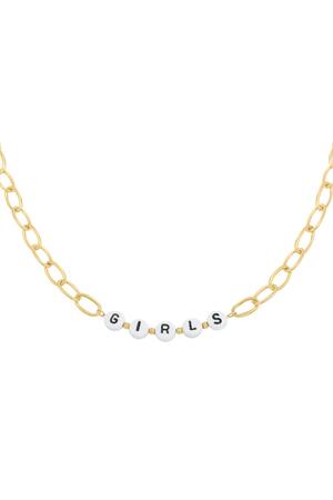 Halskette Beads Girls Gold Edelstahl h5 