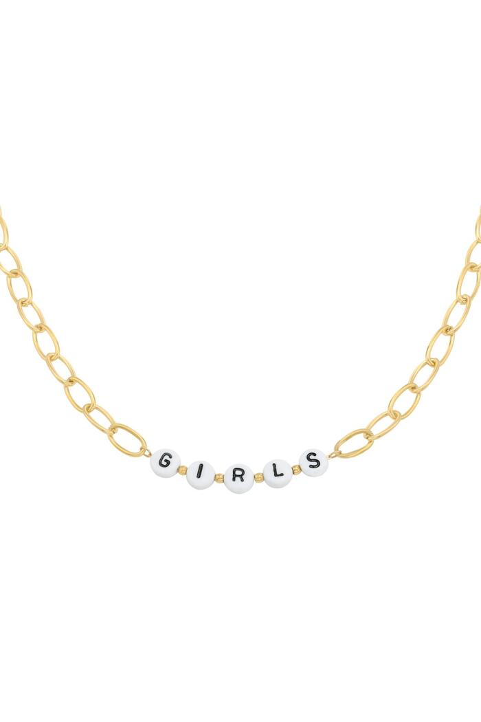 Halskette Beads Girls Gold Edelstahl 