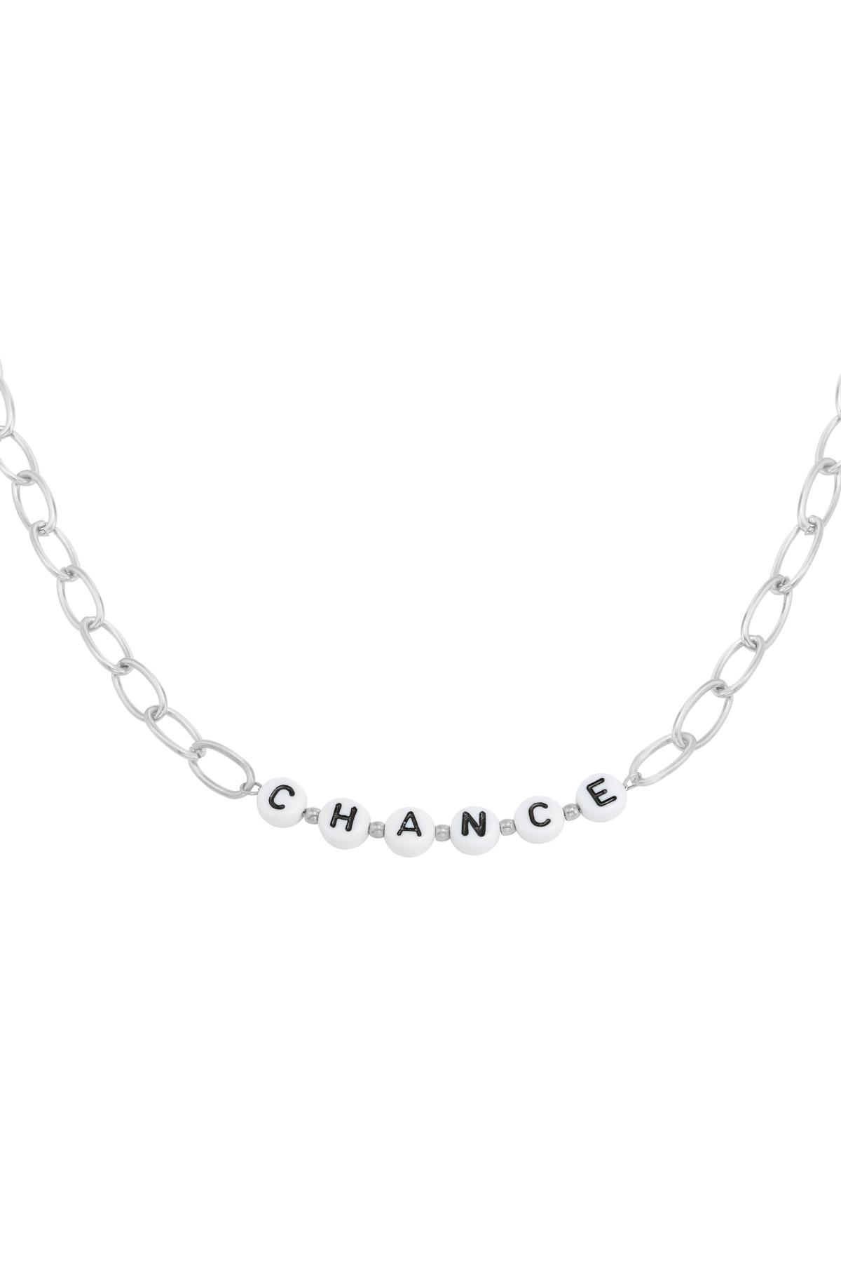 Necklace Beads Chance Silver Stainless Steel h5 