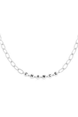 Necklace Beads Chance Silver Stainless Steel h5 
