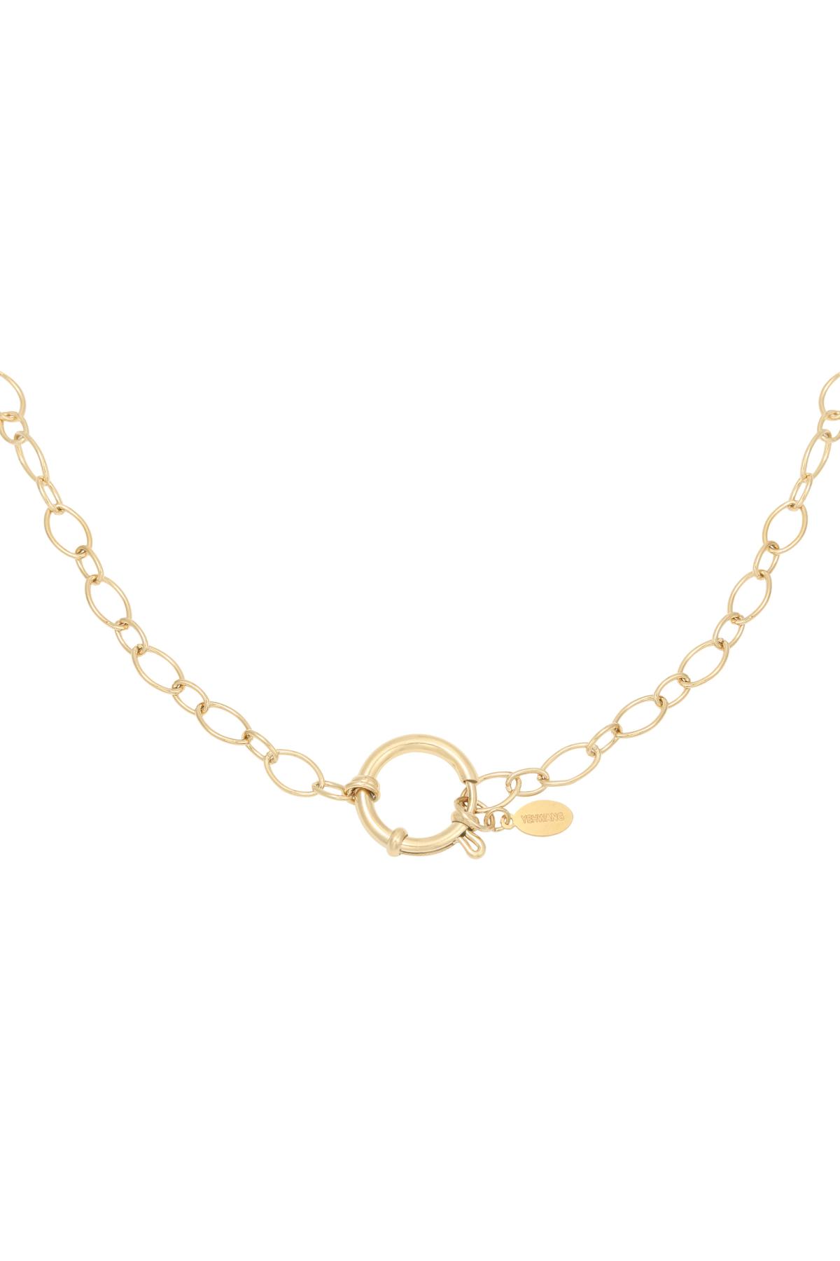 Necklace Chain Ann Gold Color Stainless Steel h5 