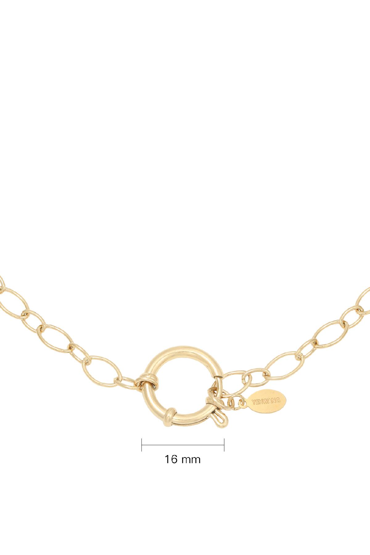 Necklace Chain Ann Gold Color Stainless Steel h5 Picture4