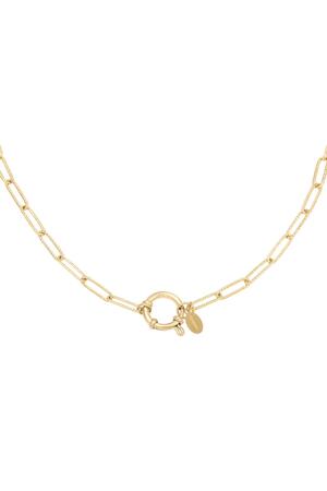 Collier Chain Beau Or Acier inoxydable h5 