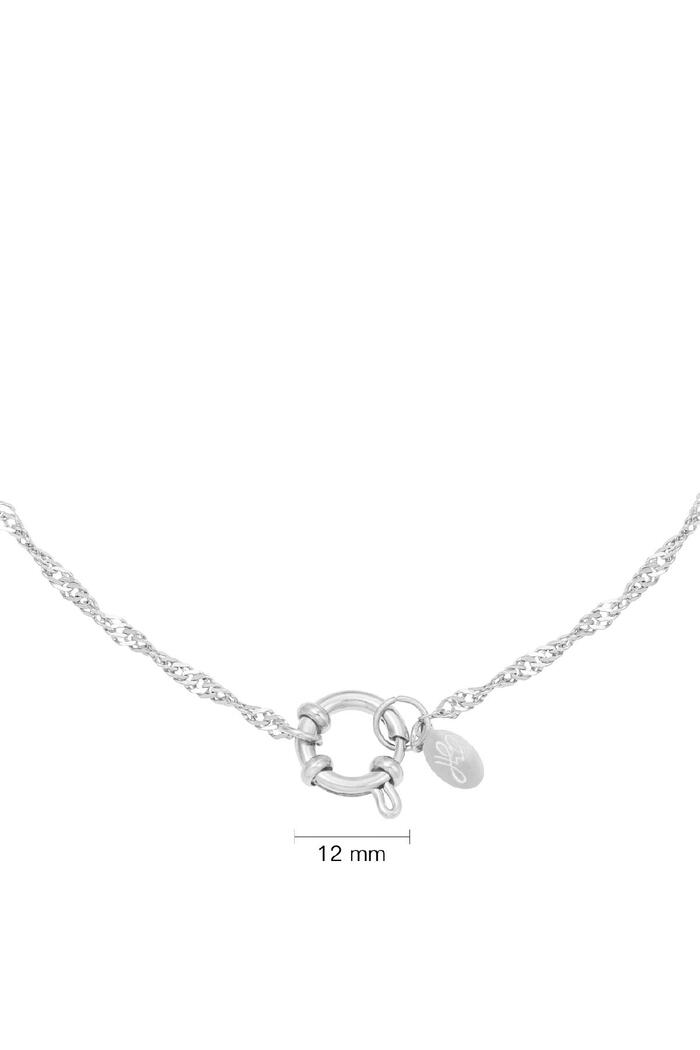 Collana Catena Dee Silver Stainless Steel Immagine2