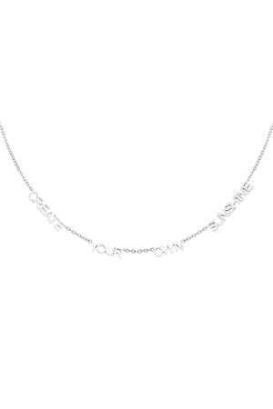 Ketting Create Your Own Sunshine Zilver Stainless Steel h5 