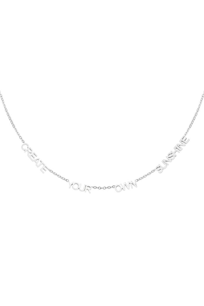 Necklace Create Your Own Sunshine Silver Stainless Steel 
