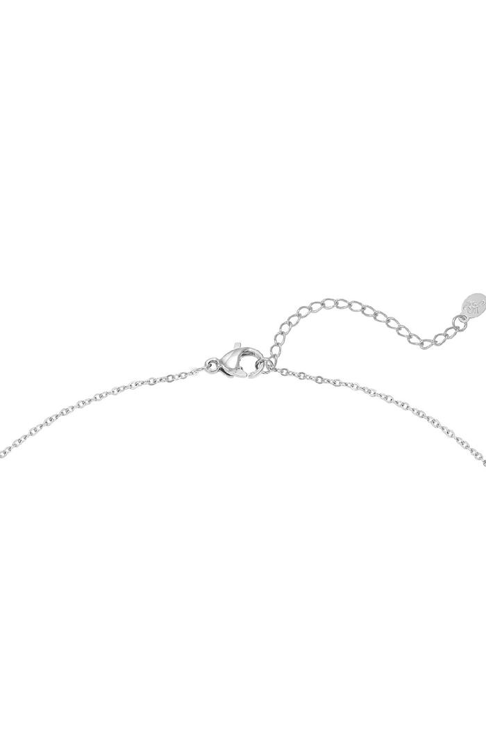 Collana Lettere Felici Silver Stainless Steel Immagine3
