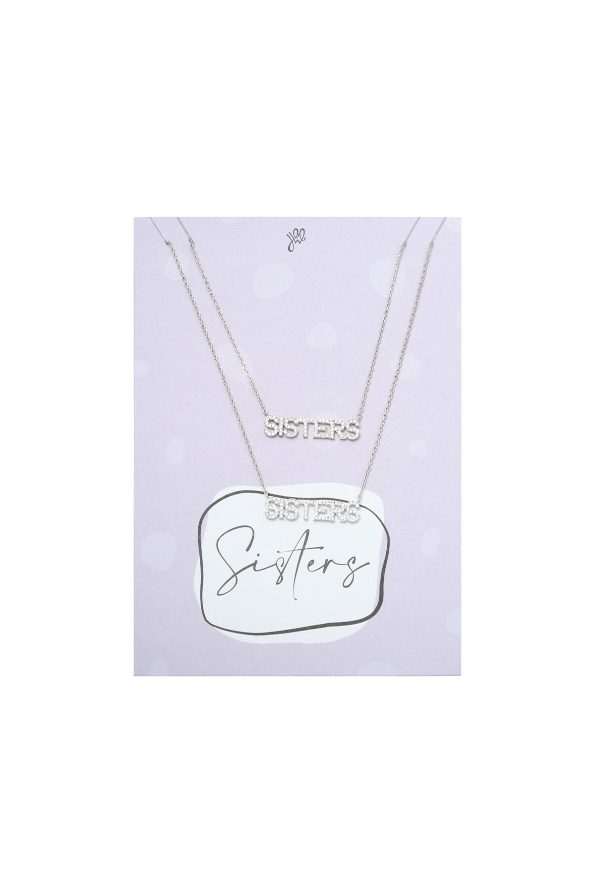 Necklace Sisters Set Silver Copper
