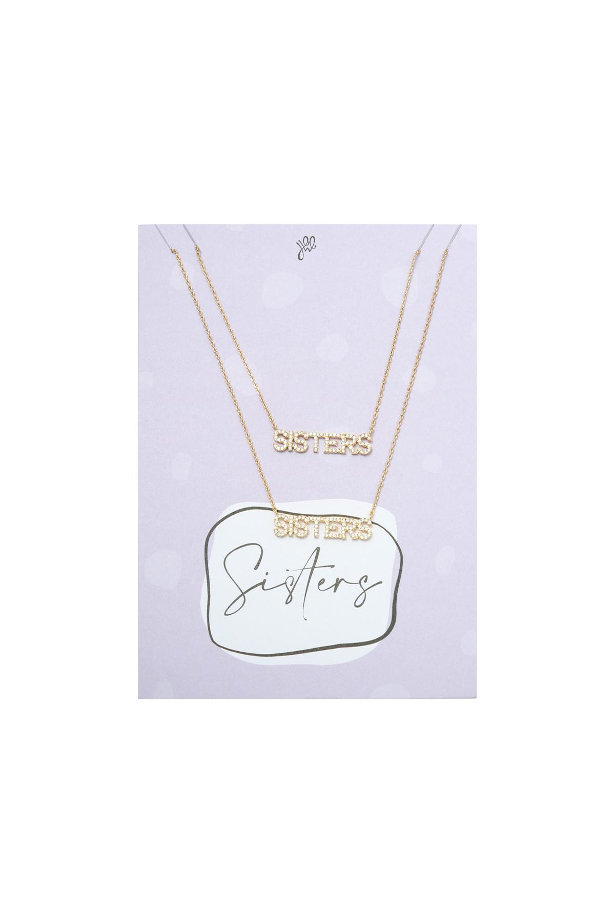Collier Sisters Set Or Cuivré