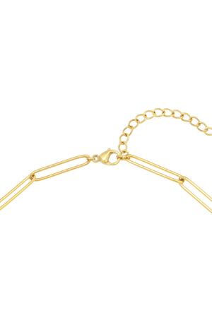 Necklace Plain Chain Gold Stainless Steel h5 Picture2