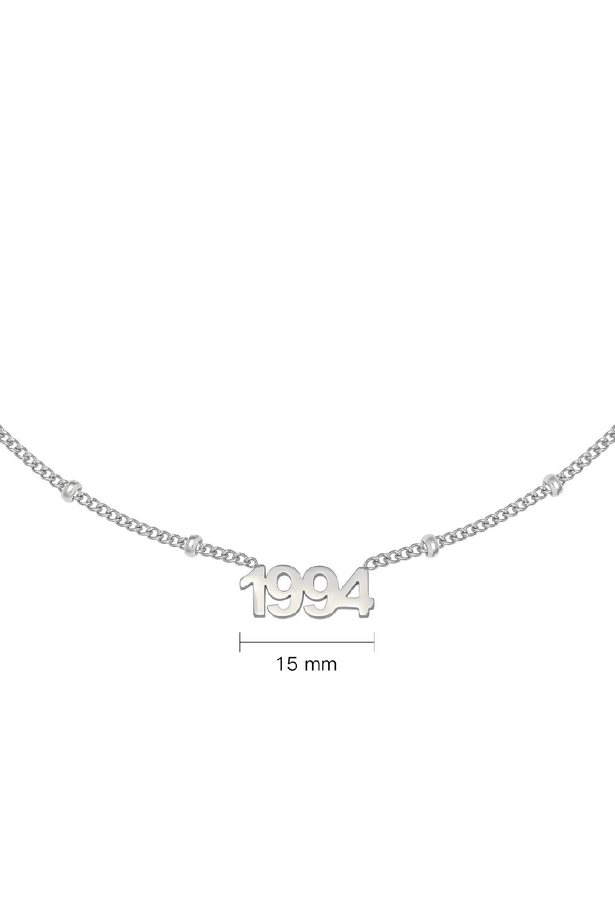 Necklace Year 1994 Silver Stainless Steel Picture2
