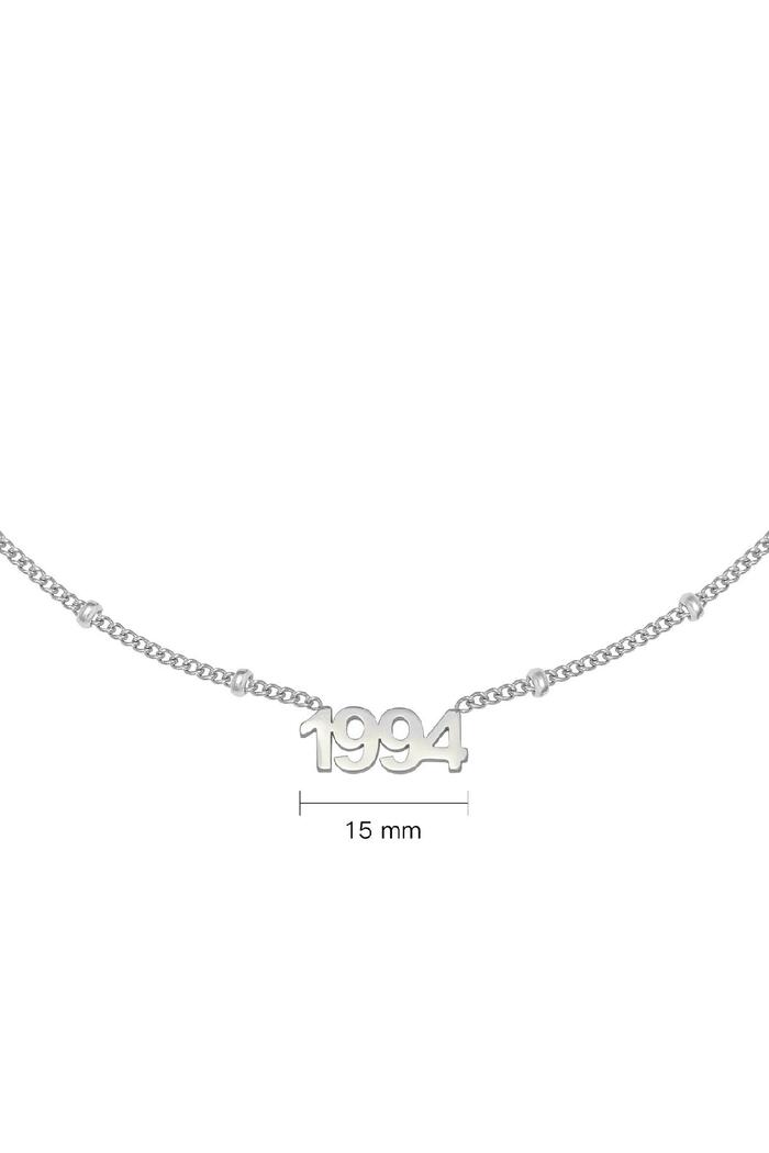 Collana Anno 1994 Silver Stainless Steel Immagine2