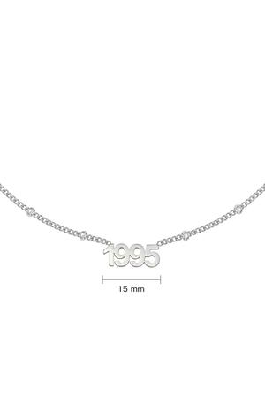 Collana Anno 1995 Silver Stainless Steel h5 Immagine2