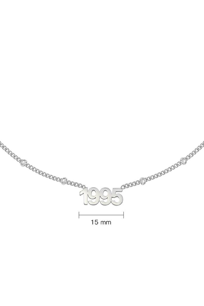 Collana Anno 1995 Silver Stainless Steel Immagine2
