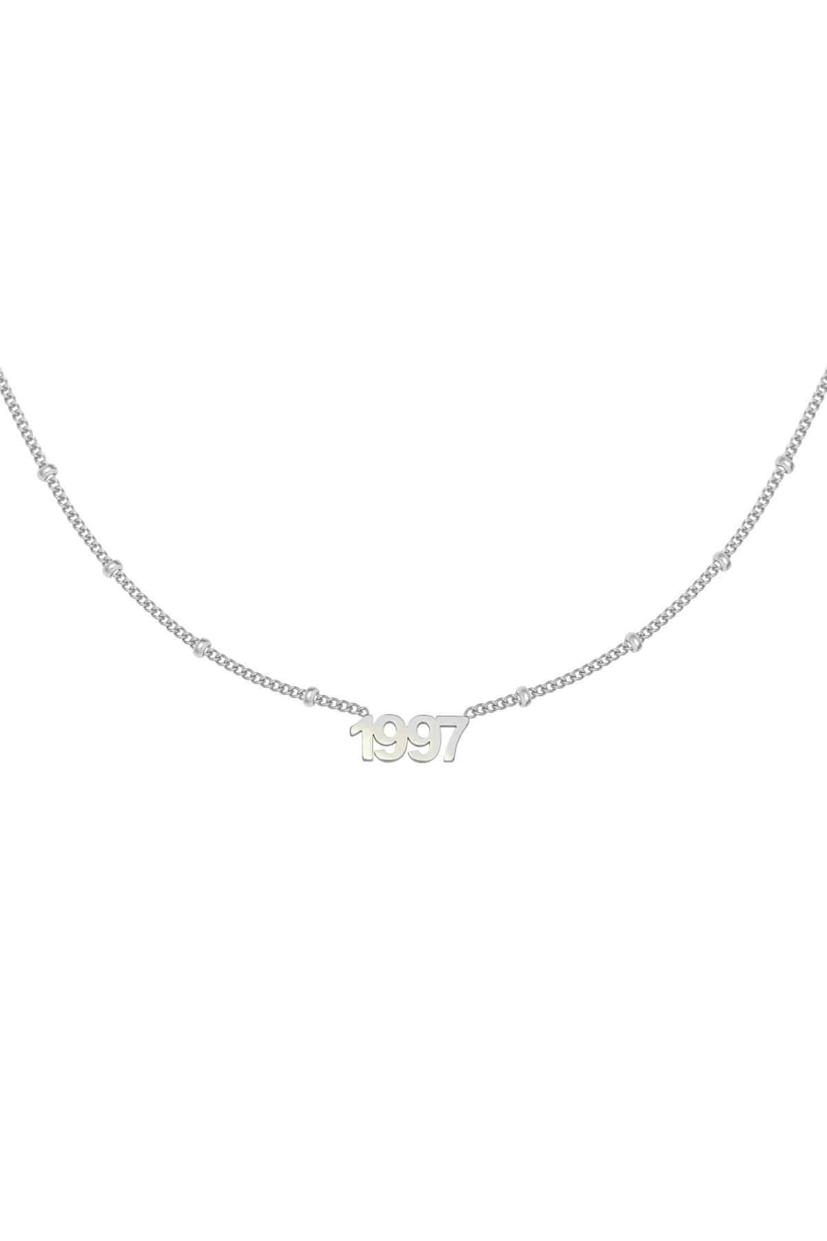 Necklace Year 1997 Silver Stainless Steel