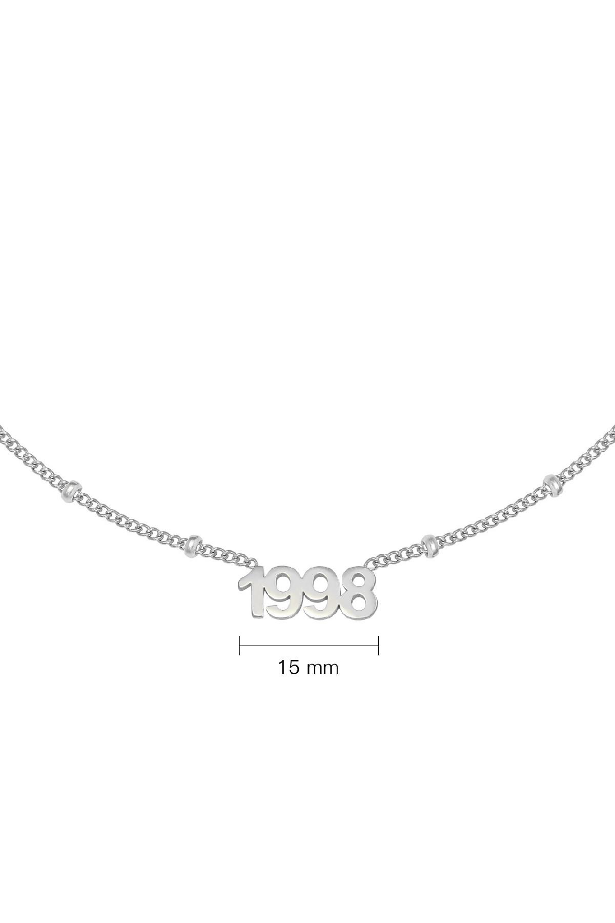 Necklace Year 1998 Silver Stainless Steel h5 Picture2