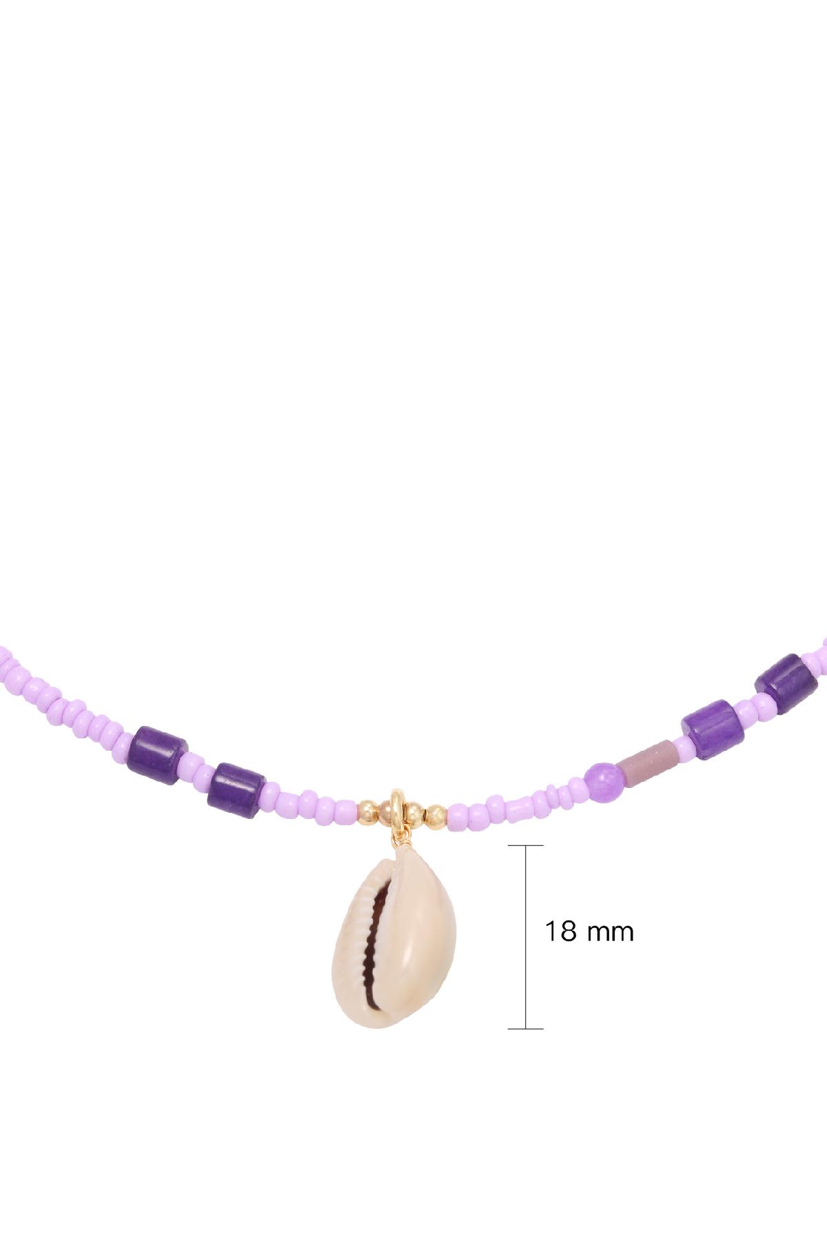 Necklace At The Beach Purple Copper 2