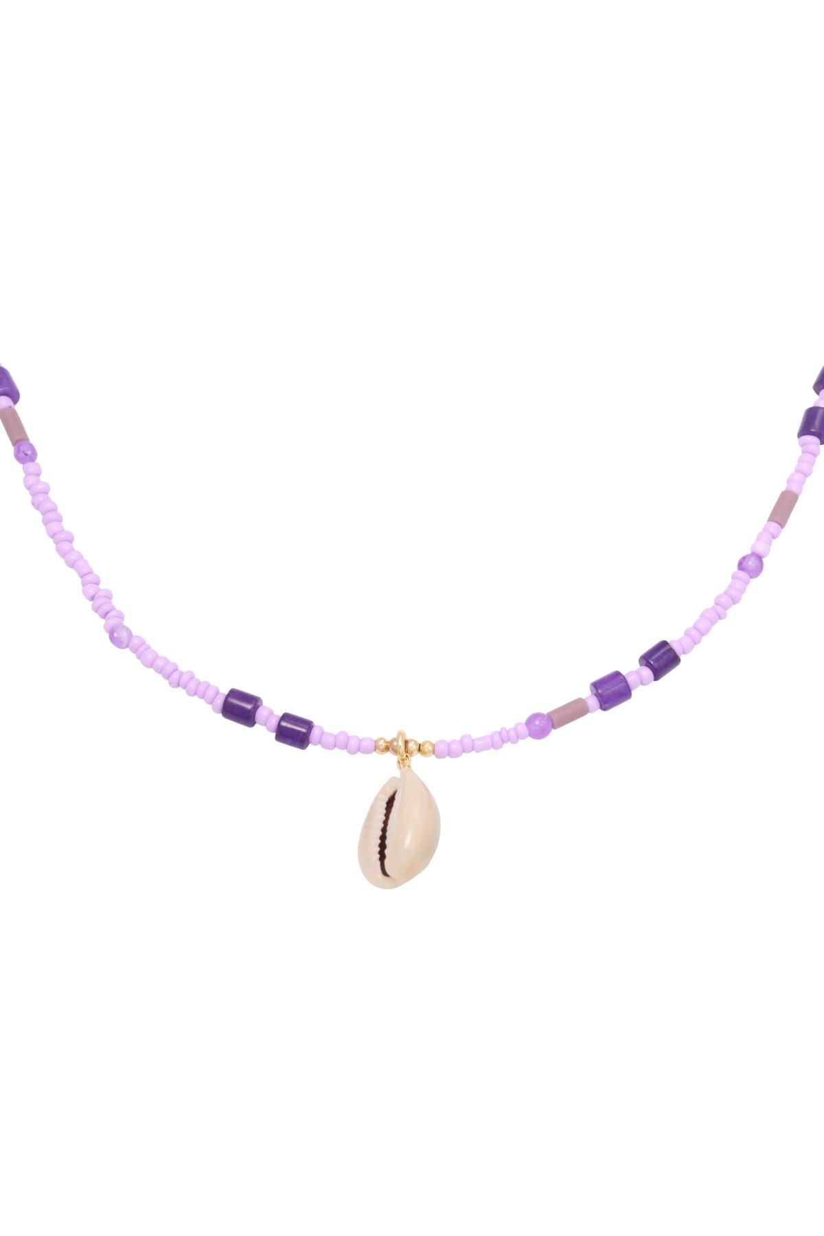 Necklace At The Beach Purple Copper