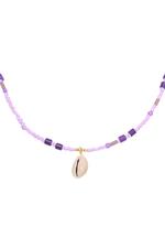 Purple / Necklace At The Beach Purple Copper 