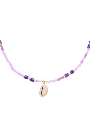 Necklace At The Beach Purple Copper h5 