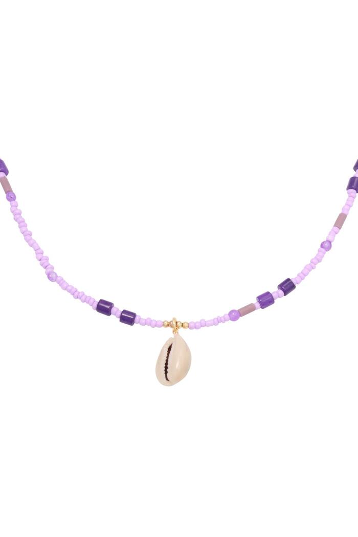 Necklace At The Beach Purple Copper 