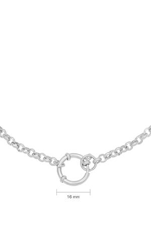 Necklace Chain Rylee Silver Stainless Steel h5 Immagine2