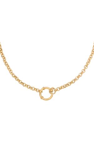 Collier Chain Rylee Or Acier inoxydable h5 