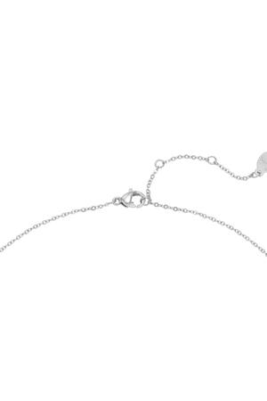 Necklace Row Coins Stars Silver Stainless Steel h5 Immagine2