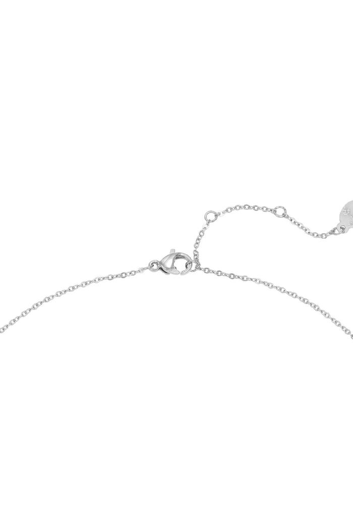 Necklace Row Coins Stars Silver Stainless Steel Picture2