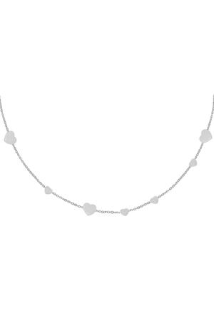 Collana Fila Monete Cuore Silver Stainless Steel h5 