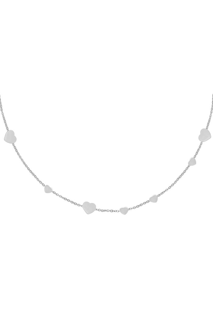 Collana Fila Monete Cuore Silver Stainless Steel 