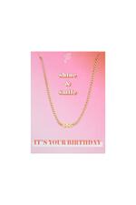 Gold / Necklace It's Your Day - 1985 Gold Stainless Steel Picture8