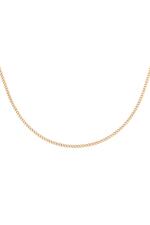 Gold / Necklace Tiny Plain Chains Gold Stainless Steel 