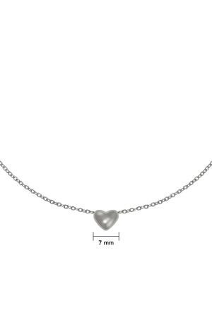 Necklace Always in my Heart Silver Stainless Steel h5 Picture3