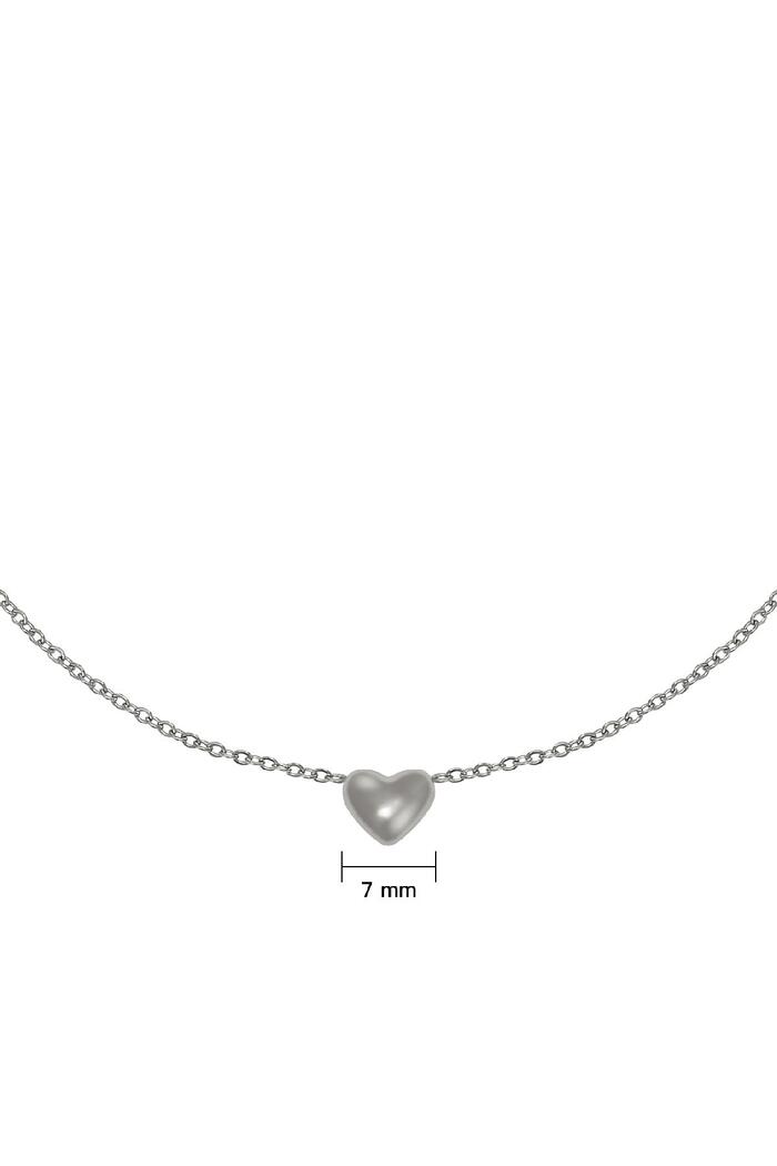 Necklace Always in my Heart Silver Stainless Steel Picture3