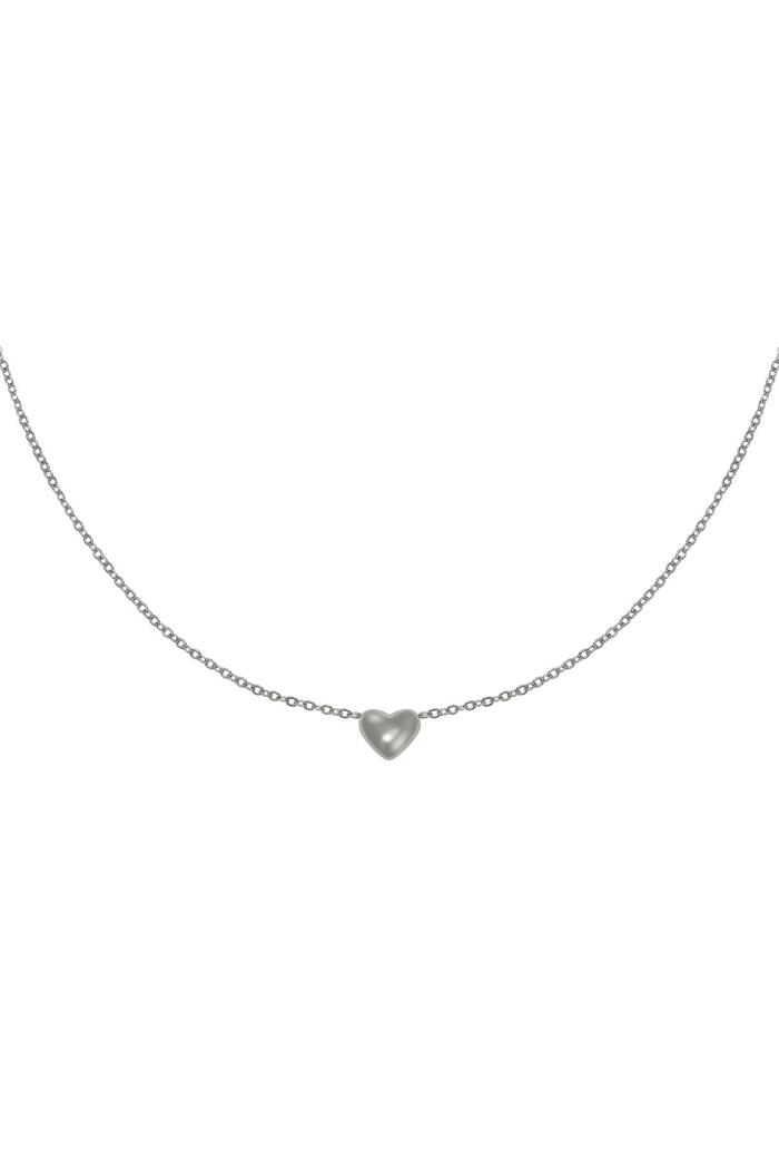 Necklace Always in my Heart Silver Stainless Steel 