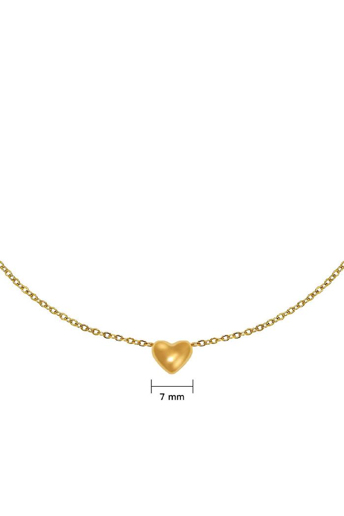 Necklace Always in my Heart Gold Stainless Steel Picture3