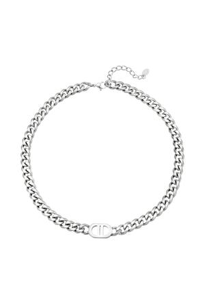Necklace The Good Life Silver Stainless Steel h5 