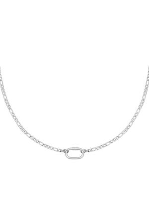 Necklace Shelby Silver Stainless Steel h5 
