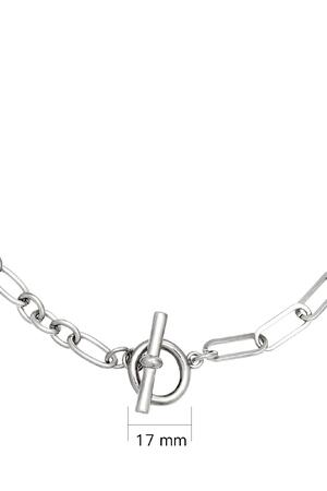 Necklace Lucky Lock  Silver Stainless Steel h5 Picture3