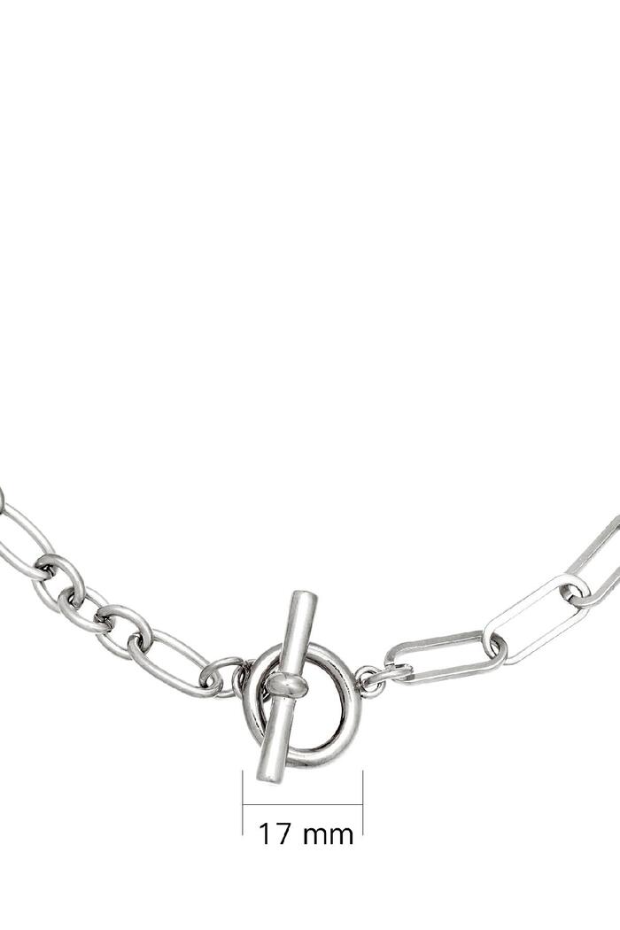 Necklace Lucky Lock  Silver Stainless Steel Picture3